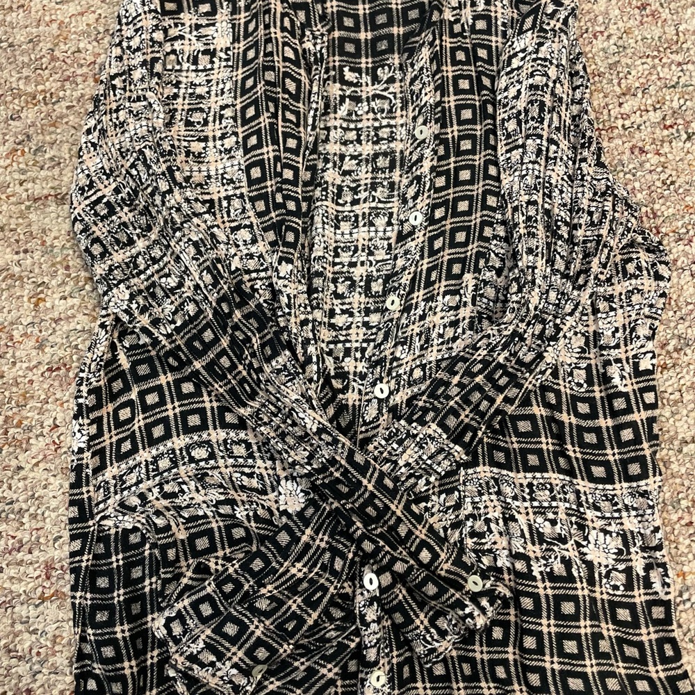 Womens Free People Button Up Shirt Size Medium
